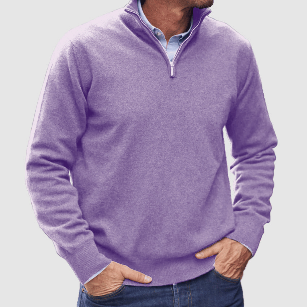 Men’s Zipper Sweater | Basic Knit