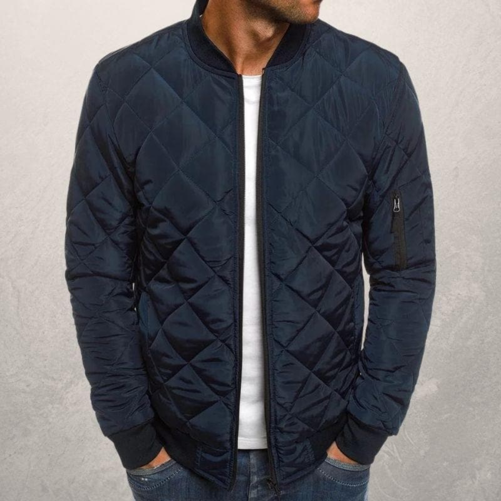 Men’s Bomber Jacket | Quilted Wind Resistant