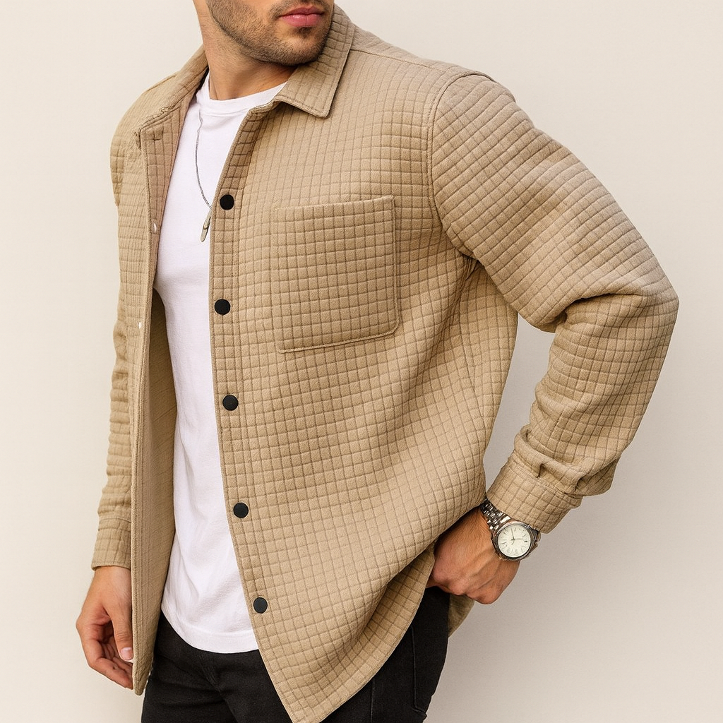 Men’s Quilted Shirt Jacket | Relaxed Casual Layer