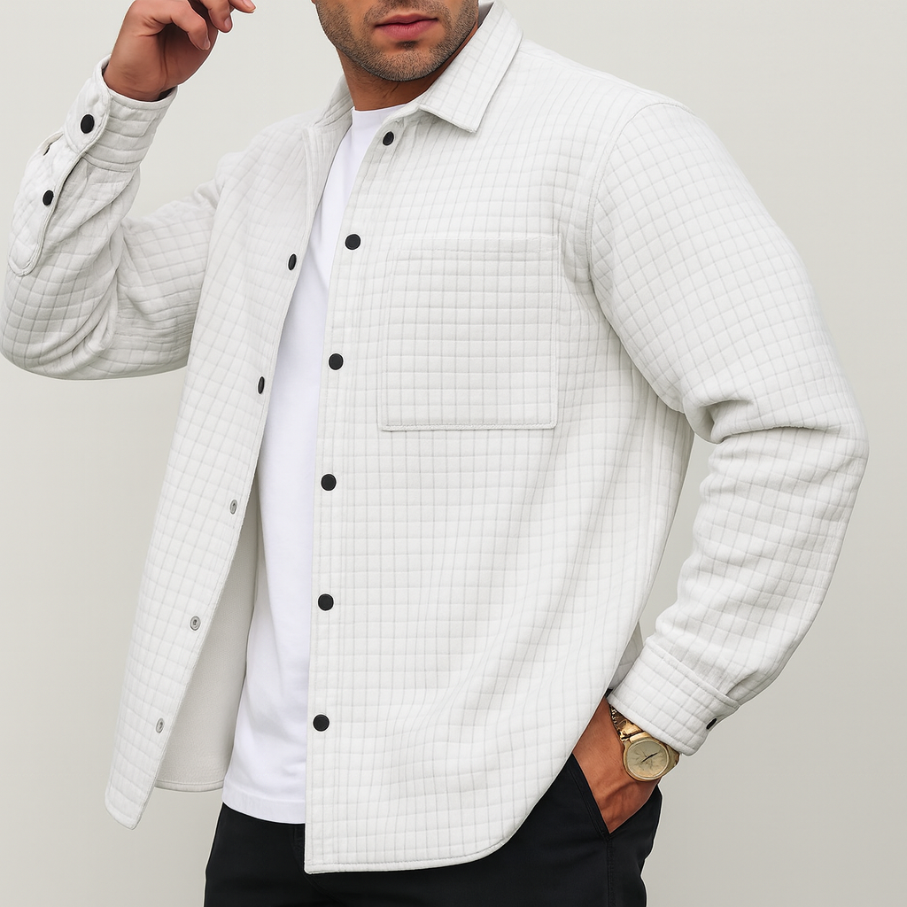 Men’s Quilted Shirt Jacket | Relaxed Casual Layer