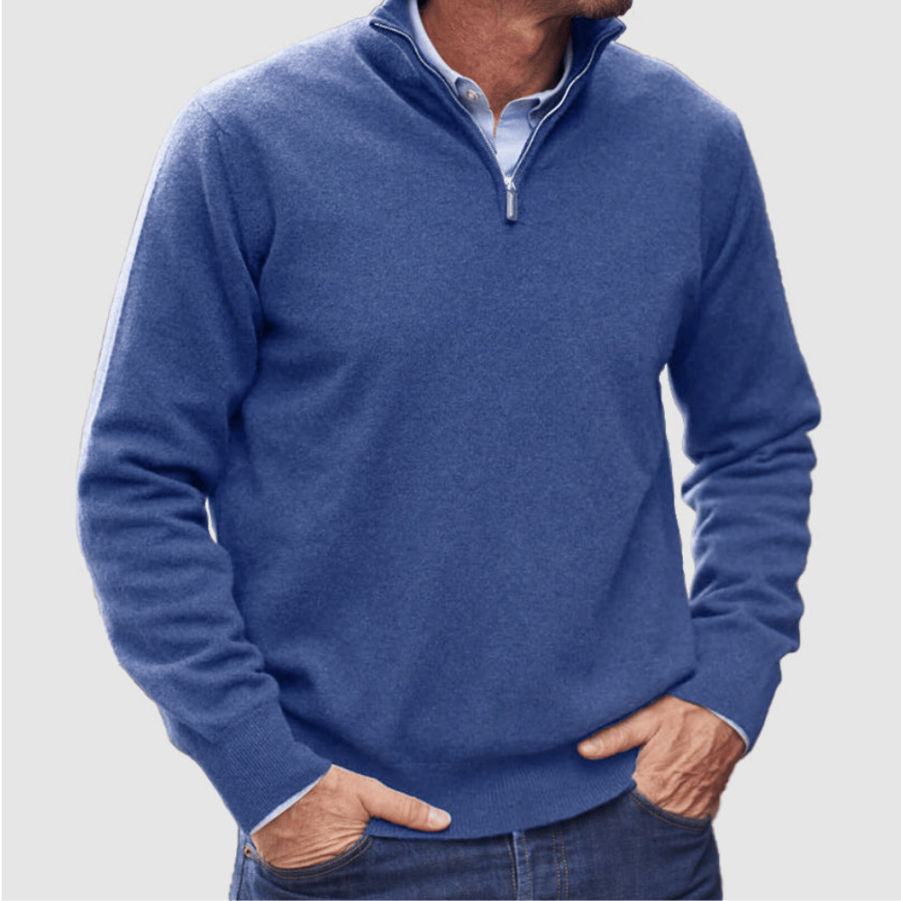 Men’s Zipper Sweater | Basic Knit