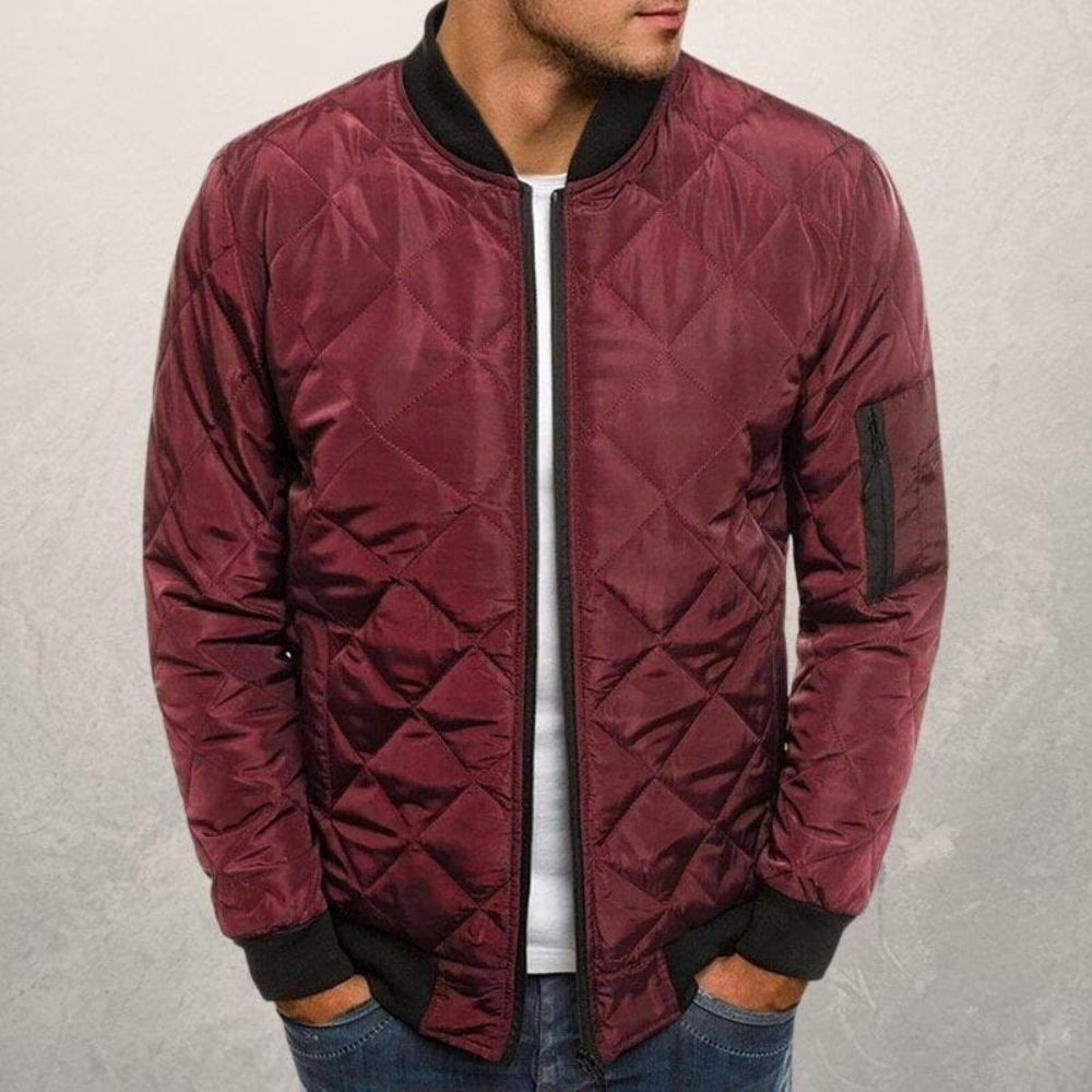 Men’s Bomber Jacket | Quilted Wind Resistant