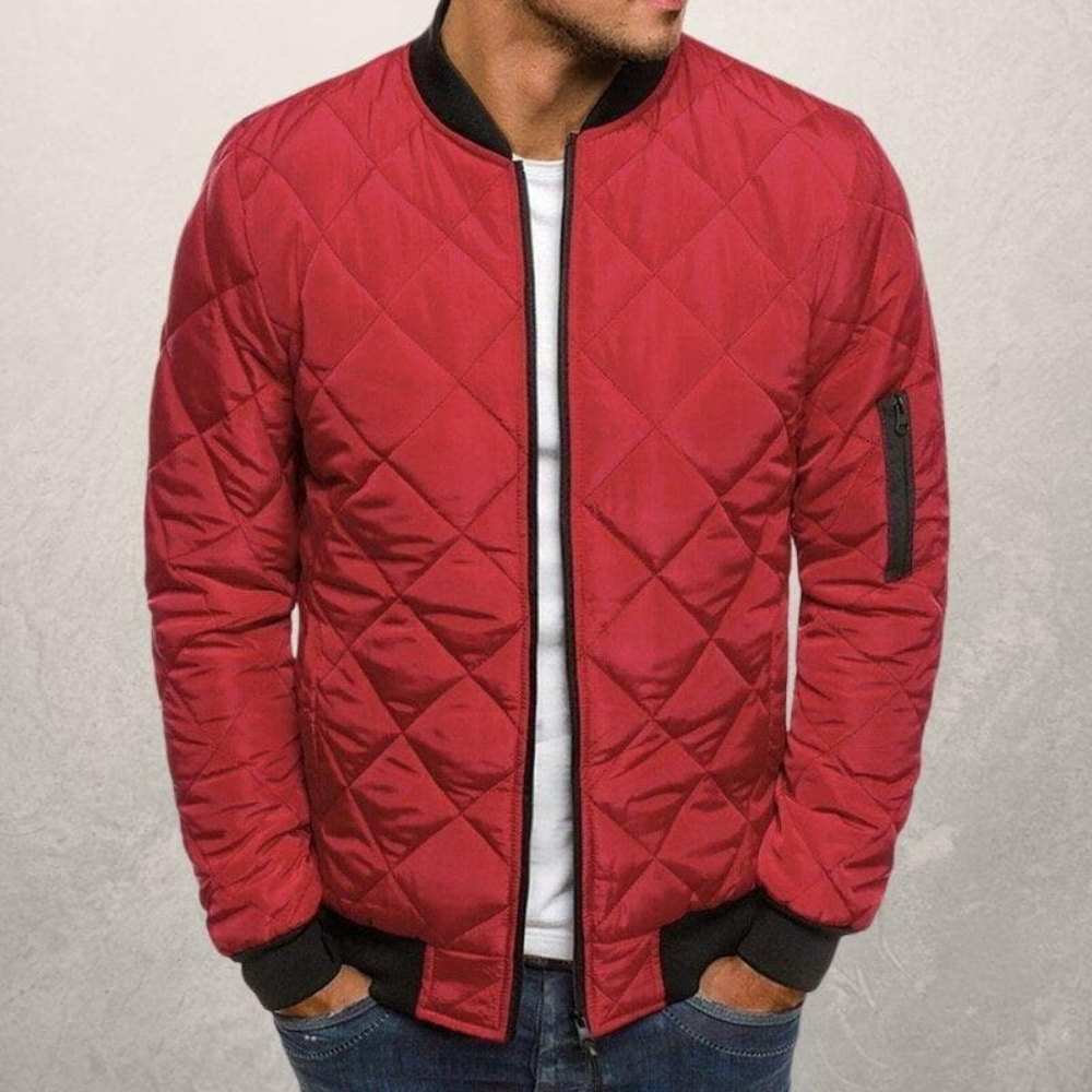 Men’s Bomber Jacket | Quilted Wind Resistant