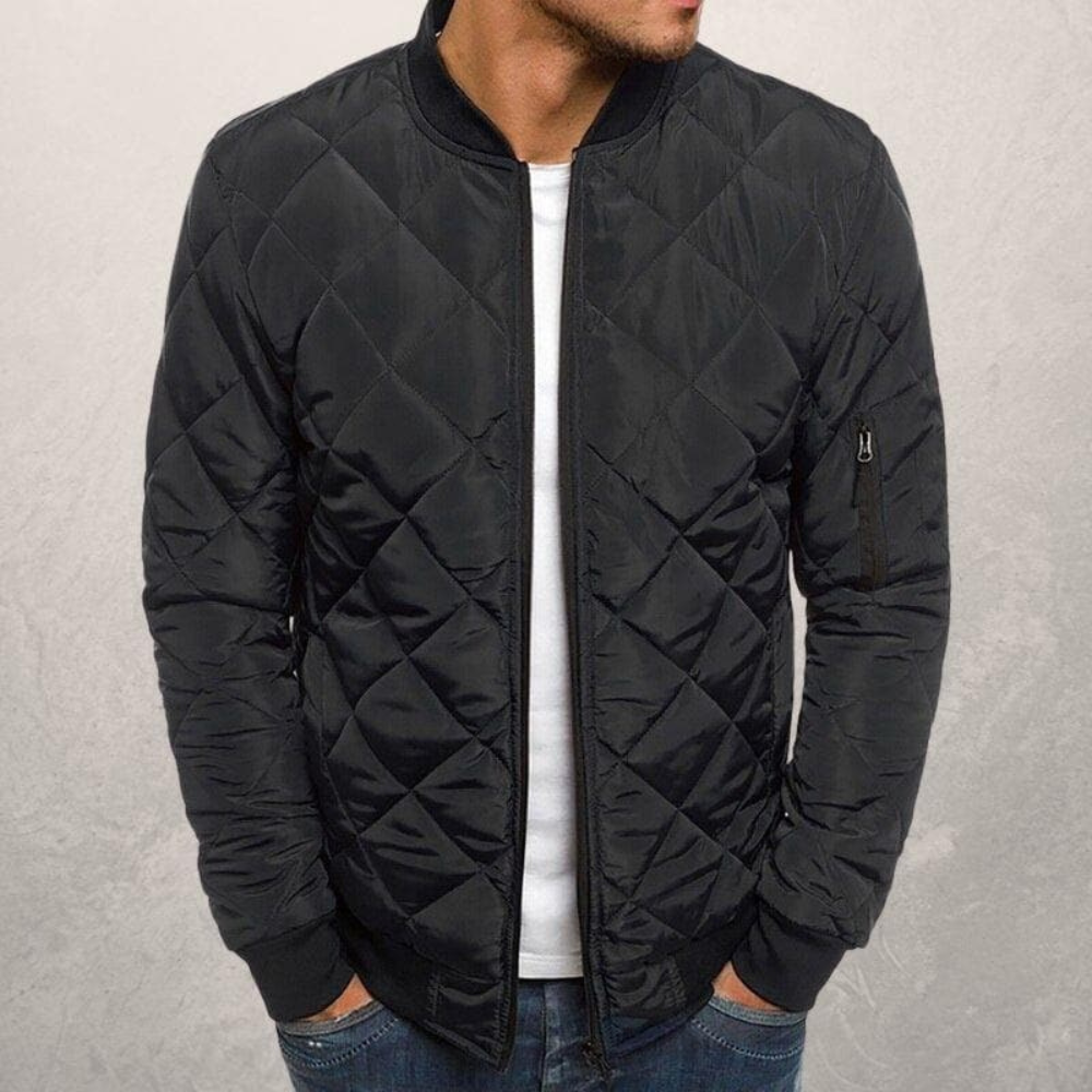 Men’s Bomber Jacket | Quilted Wind Resistant