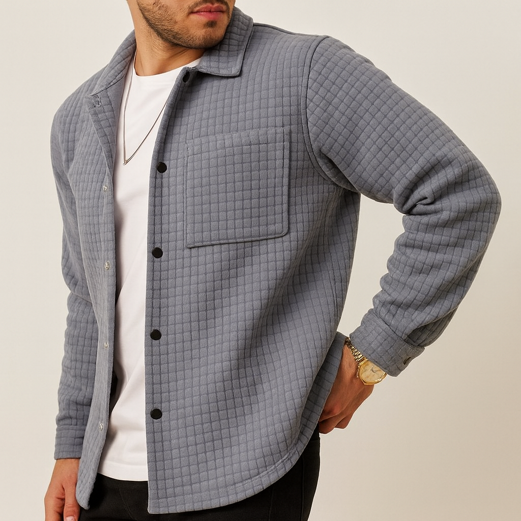 Men’s Quilted Shirt Jacket | Relaxed Casual Layer