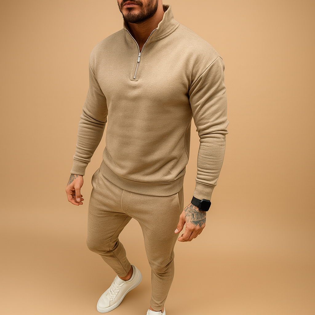 Men’s Zipper Sportswear Set | Autumn Casual