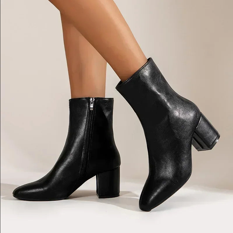 Women’s Ankle Boots | Pointed Toe Block Heel